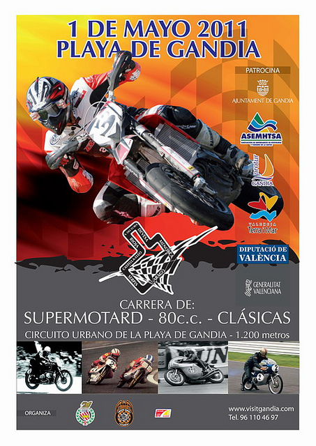 Carrera Supermotard y Velocidad Gandía