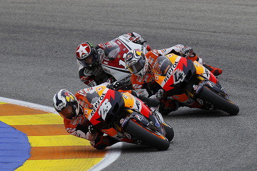 Pedrosa, Dovicioso, Spies GP Valencia 2011