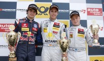 Sainz y Juncadella podium 1ª carrera